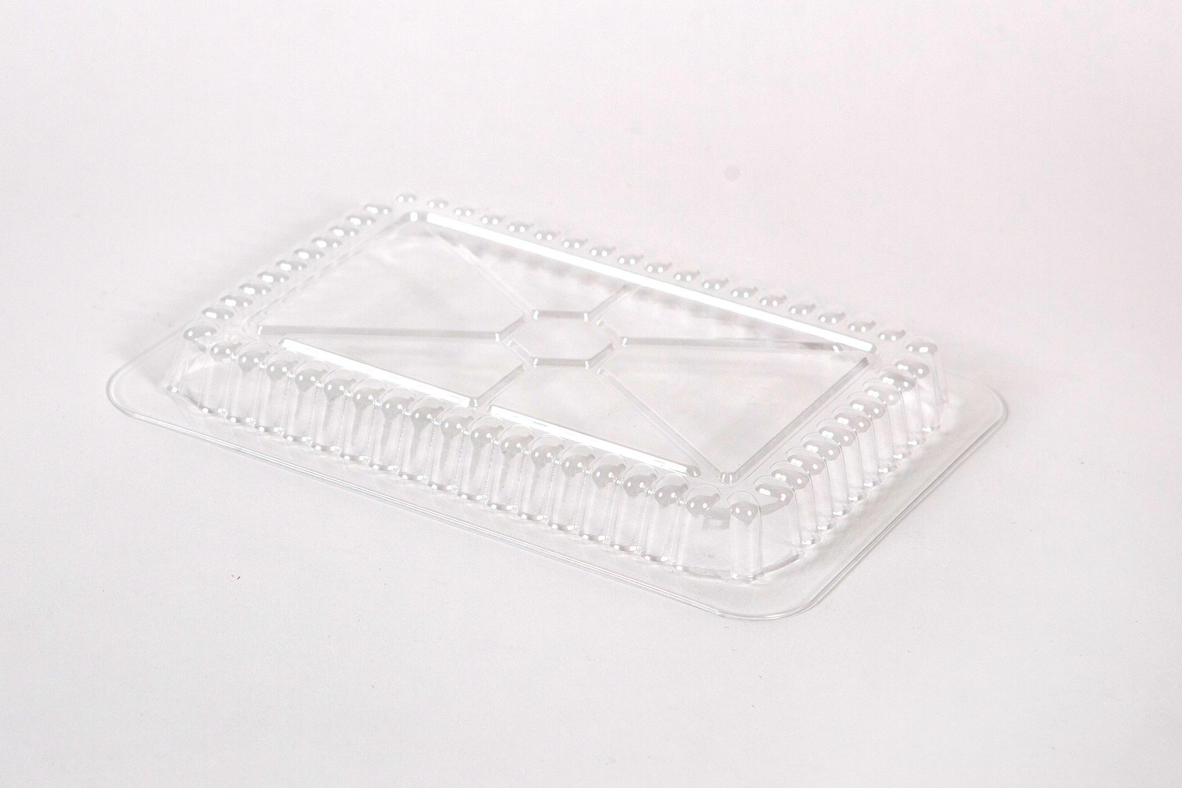 Choice Clear Dome Lid for 2.25 lb. Oblong Shallow Foil Pan - 500